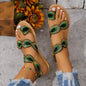 Peacock Eye Hair Beach Slippers Women