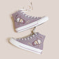 Korean Style Ins Cute Printed Canvas Shoes Women's High Top