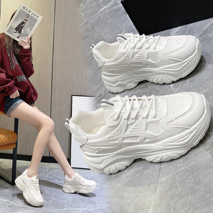 Women's New Casual All-match Sports Platform Shoes With Thick Sole