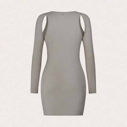 Women's Hollow-out Slim-fit Sheath Dress