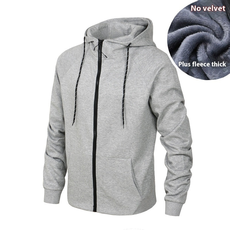 Men's Fashion Casual Pullover Hooded Zipper Sports Sweater