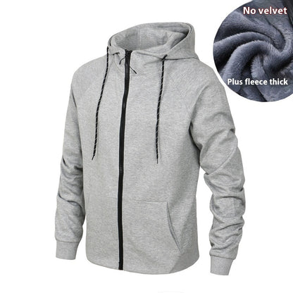 Men's Fashion Casual Pullover Hooded Zipper Sports Sweater